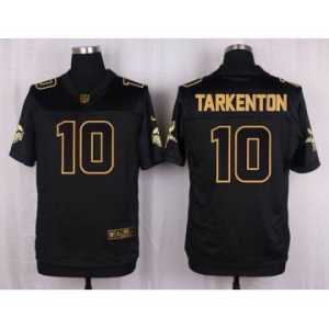 nike nfl jerseys minnesota vikings #10 tarkenton black gold collection[Elite]