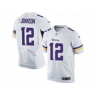 nike nfl jerseys minnesota vikings #12 charles johnson white[Elite][johnson]
