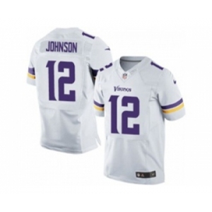 nike nfl jerseys minnesota vikings #12 charles johnson white[Elite][johnson]
