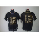 nike nfl jerseys minnesota vikings #12 harvin black[Elite lights out]