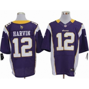 nike nfl jerseys minnesota vikings #12 harvin purple [elite]