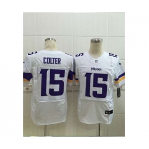 nike nfl jerseys minnesota vikings #15 colter white[Elite][colter]