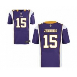 nike nfl jerseys minnesota vikings #15 jennings purple[Elite]