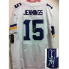 nike nfl jerseys minnesota vikings #15 jennings white[Elite signature]