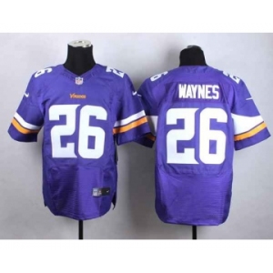 nike nfl jerseys minnesota vikings #26 waynes purple[Elite][waynes]