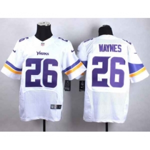 nike nfl jerseys minnesota vikings #26 waynes white[Elite][waynes]