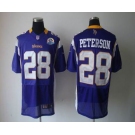 nike nfl jerseys minnesota vikings #28 peterson purple[Elite 50th Patch]