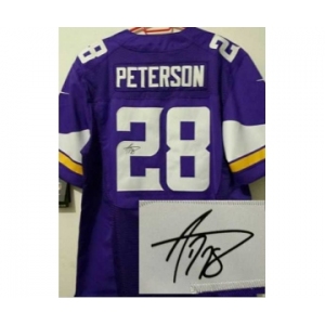 nike nfl jerseys minnesota vikings #28 peterson purple[new Elite signature]