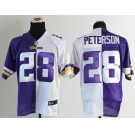 nike nfl jerseys minnesota vikings #28 peterson white-purple[new Elite split]