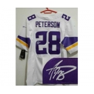 nike nfl jerseys minnesota vikings #28 peterson white[new Elite signature]