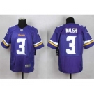 nike nfl jerseys minnesota vikings #3 walsh purple[Elite]