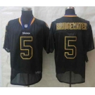 nike nfl jerseys minnesota vikings #5 bridgewater black[Elite lights out][bridgewater]