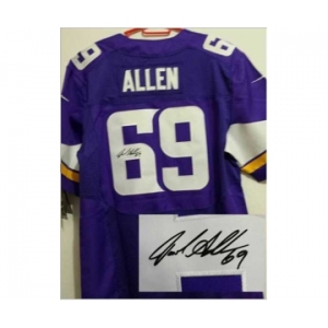 nike nfl jerseys minnesota vikings #69 allen purple[new Elite signature]