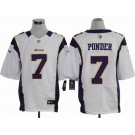 nike nfl jerseys minnesota vikings #7 ponder white[Elite]