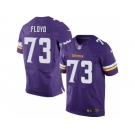 nike nfl jerseys minnesota vikings #73 floyd purple[Elite]