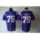 nike nfl jerseys minnesota vikings #75 kalil purple[Elite]