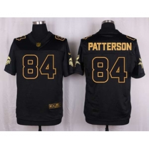 nike nfl jerseys minnesota vikings #84 cordarrelle patterson black gold collection[Elite]