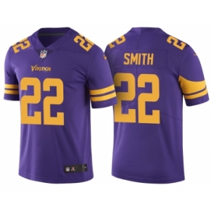 Men Minnesota Vikings #22 Harrison Smith Purple Color Rush Limited Jersey