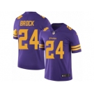 Men Nike Minnesota Vikings #24 Tramaine Brock Limited Purple Rush Vapor Untouchable NFL Jersey