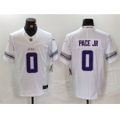 Men's Minnesota Vikings #0 Ivan Pace Jr White Alternate Vapor FUSE Limited Stitched Jersey