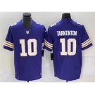 Men's Minnesota Vikings #10 Fran Tarkenton Purple 2023 F.U.S.E. Vapor Untouchable Limited Stitched Jersey