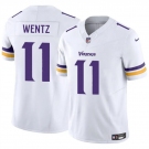 Men's Minnesota Vikings #11 Carson Wentz White 2025 F.U.S.E. Vapor Untouchable Limited Football Stitched Jersey