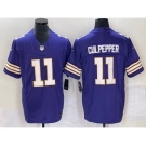 Men's Minnesota Vikings #11 Daunte Culpepper Purple 2023 FUSE Vapor Limited Throwback Stitched Jersey