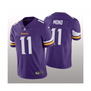 Men's Minnesota Vikings #11 Kellen Mond Purple 2021 Vapor Untouchable Limited Stitched Football Jersey