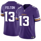 Men's Minnesota Vikings #13 Tai Felton Purple 2025 Draft F.U.S.E. Vapor Untouchable Limited Football Stitched Jersey