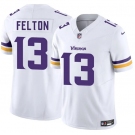 Men's Minnesota Vikings #13 Tai Felton White 2025 Draft F.U.S.E. Vapor Untouchable Limited Football Stitched Jersey