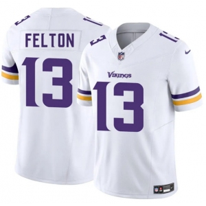 Men's Minnesota Vikings #13 Tai Felton White 2025 Draft F.U.S.E. Vapor Untouchable Limited Football Stitched Jersey