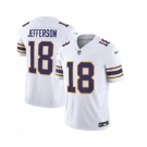Men's Minnesota Vikings #18 Justin Jefferson White 2023 F.U.S.E. Vapor Untouchable Stitched Jersey