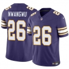 Men's Minnesota Vikings #26 Kene Nwangwu Purple 2023 F.U.S.E. Throwback Vapor Untouchable Limited Stitched Jersey