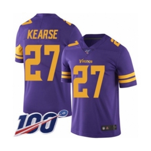Men's Minnesota Vikings #27 Jayron Kearse Limited Purple Rush Vapor Untouchable 100th Season Football Jersey