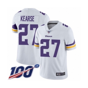 Men's Minnesota Vikings #27 Jayron Kearse White Vapor Untouchable Limited Player 100th Season Football Jersey