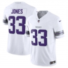 Men's Minnesota Vikings #33 Aaron Jones White F.U.S.E. Winter Warrior Limited Football Stitched Jersey