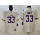 Men's Minnesota Vikings #33 Aaron Jones White Vapor Untouchable Limited Stitched Jersey