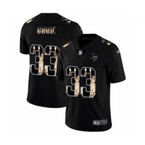 Men's Minnesota Vikings #33 Dalvin Cook Limited Black Statue of Liberty Football Jersey