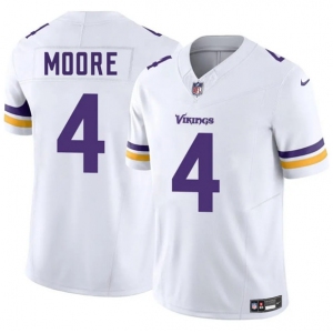 Men's Minnesota Vikings #4 Rondale Moore White 2025 F.U.S.E. Vapor Untouchable Limited Football Stitched Jersey