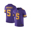 Men's Minnesota Vikings #5 Teddy Bridgewater Nike Purple Color Rush Limited Jersey