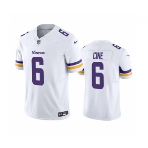 Men's Minnesota Vikings #6 Lewis Cine White 2023 F.U.S.E. Vapor Untouchable Stitched Jersey