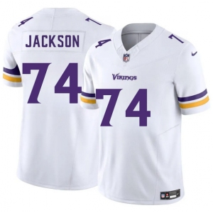Men's Minnesota Vikings #74 Donovan Jackson White 2025 Draft F.U.S.E. Vapor Untouchable Limited Football Stitched Jersey