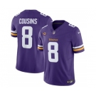 Men's Minnesota Vikings #8 Kirk Cousins Purple 2023 F.U.S.E. With 4-Star C Patch Vapor Untouchable Limited Football Stitched Jersey