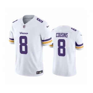 Men's Minnesota Vikings #8 Kirk Cousins White 2023 F.U.S.E. Vapor Untouchable Stitched Jersey