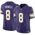Men's Minnesota Vikings #8 Sam Howell Purple 2023 F.U.S.E. Throwback Vapor Untouchable Limited Football Stitched Jersey