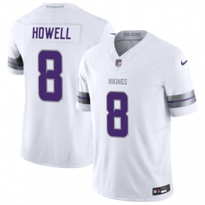 Men's Minnesota Vikings #8 Sam Howell White 2025 F.U.S.E. Winter Warrior Limited Football Stitched Jersey