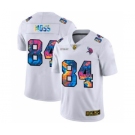 Men's Minnesota Vikings #84 Randy Moss White Multi-Color 2020 Football Crucial Catch Limited Football Jersey