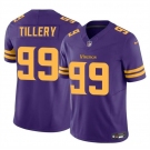 Men's Minnesota Vikings #99 Jerry Tillery Purple 2023 F.U.S.E. Color Rush Untouchable Limited Football Stitched Jersey