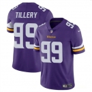 Men's Minnesota Vikings #99 Jerry Tillery Purple Vapor Untouchable Limited Football Stitched Jersey