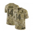Men's Nike Minnesota Vikings #14 Stefon Diggs Limited Camo 2018 Salute to Service NFL Jersey